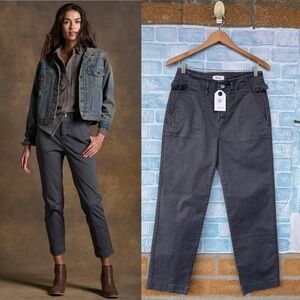 Gray Ankle Pants